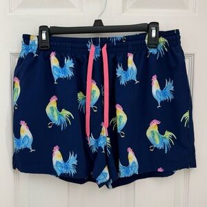 Chubbies Blue Rooster Print Swim Trunks